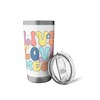 Live Love Meow Furry Friend Whiskers Happiness Stainless Steel Insulated