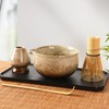 EOIMS Japanese Matcha Tea Set, Ceramic Bowl with Pourer, Includes
