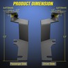 Nilight Ditch Light Brackets Hood Hinges Mount Bracket Kit for
