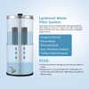LYCDMONT 2.25G Ultra-Filtration Gravity Water Filter System，304 Stainless Steel Countertop