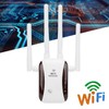 WiFi Range Extender 300Mbps 4 Antennas Wireless Signal Repeater Amplifier