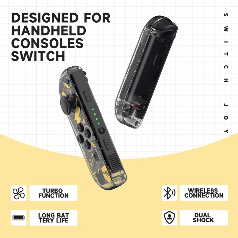 Joy Cons for Switch Controllers, Wireless Replacement for Switch Joycons,