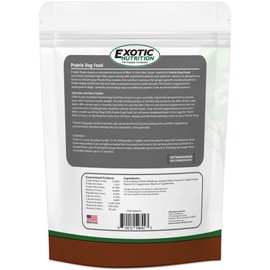 Prairie Dog Diet - Nutritionally Complete Staple Diet for Adult Prairie Dogs - Food for Adult Ground Squirrels 6 Months & Older - Farm-Fresh All Natural Ingredients (2.5 lb.)