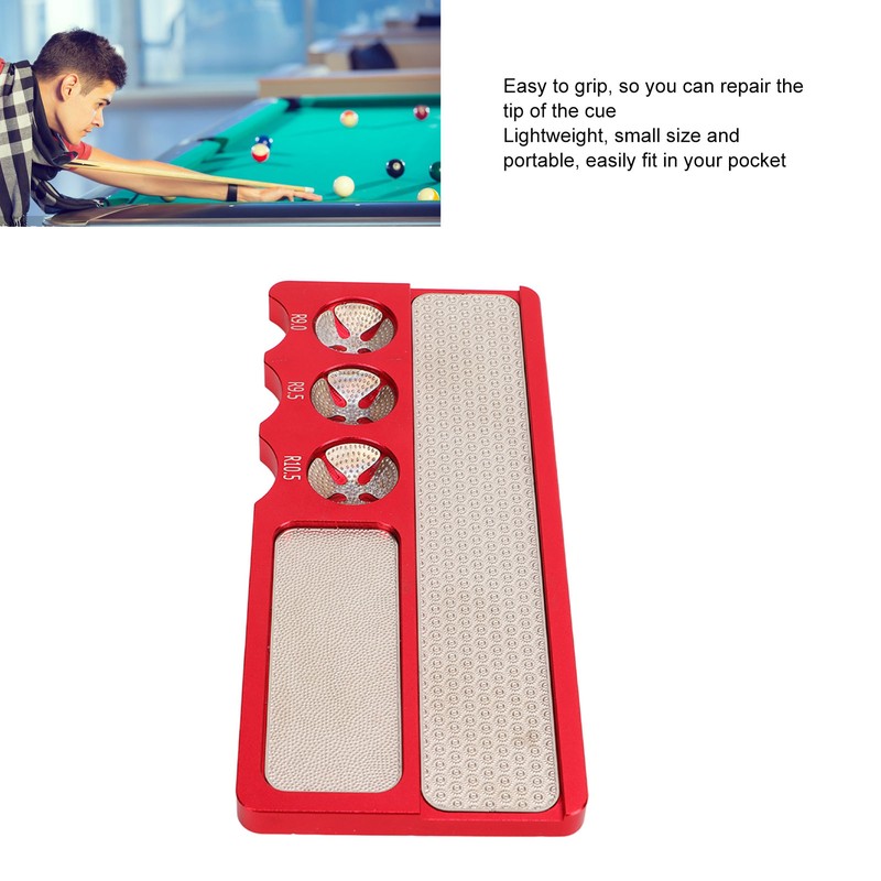 Billiard Pool Cue Tip Tool Multifunction Portable Aluminum Pool Cue