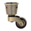 Solid Brass Castors Casters with 28mm Wheel (Set of 4)