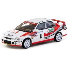 Lancer Evolution RHD (Right Hand Drive) #8 Kenneth Eriksson - Staffan Parmander Rallye Monte Carlo (1993) "Global64 Series 1/64 Diecast Model by Tarmac Works T64G-048-93MCR08