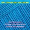 Mooaske 3 Pack Crochet Yarn with Crochet Hook - Worsted