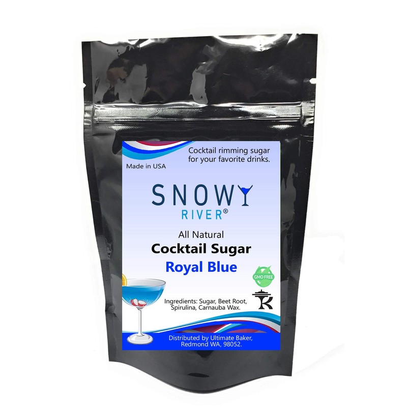 Snowy River Cocktail Sugar (Royal Blue) -1lb