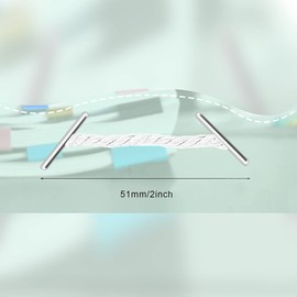 YAZANY Metal Treasury Tags, 50Pcs Elastic Treasury Tags Metal-Ended Treasury Tags, Office Paper Fasteners String Binders Hole Punch Ties for Organising Paper Documents 51mm