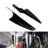 HCMOTORKU Black Front Fork Mount Wind Deflectors Fits For Harley