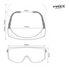 voltX 'OVERSPECS' Large Size, Industrial Safety Over Glasses - UKCA