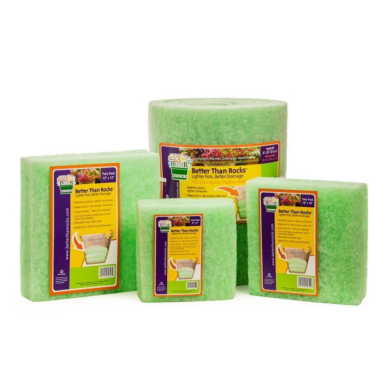Better Than Rocks® - Planter Drainage Material - 8"x8" Twin