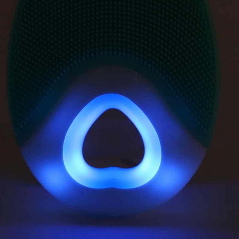 Electric Face Cleansing Brush Silicone Massage Portable Waterproof Ultrasonic Deeply