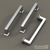 Alzassbg 10 Pack Polished Chrome Cabinet Pulls, 3 Inch(76mm) Hole