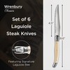 Wrenbury Laguiole Steak Knives Set of 6 Stainless Steel –