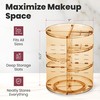 360 Rotating Makeup Organizer - Adjustable Shelf Height and Fully