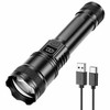 Rechargeable LED Flashlight for Emergency Use – Zoomable Multi-Mode Torch