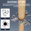 Guy Wire Ring, Adjustable 3 Way Down Antenna Guy Wire