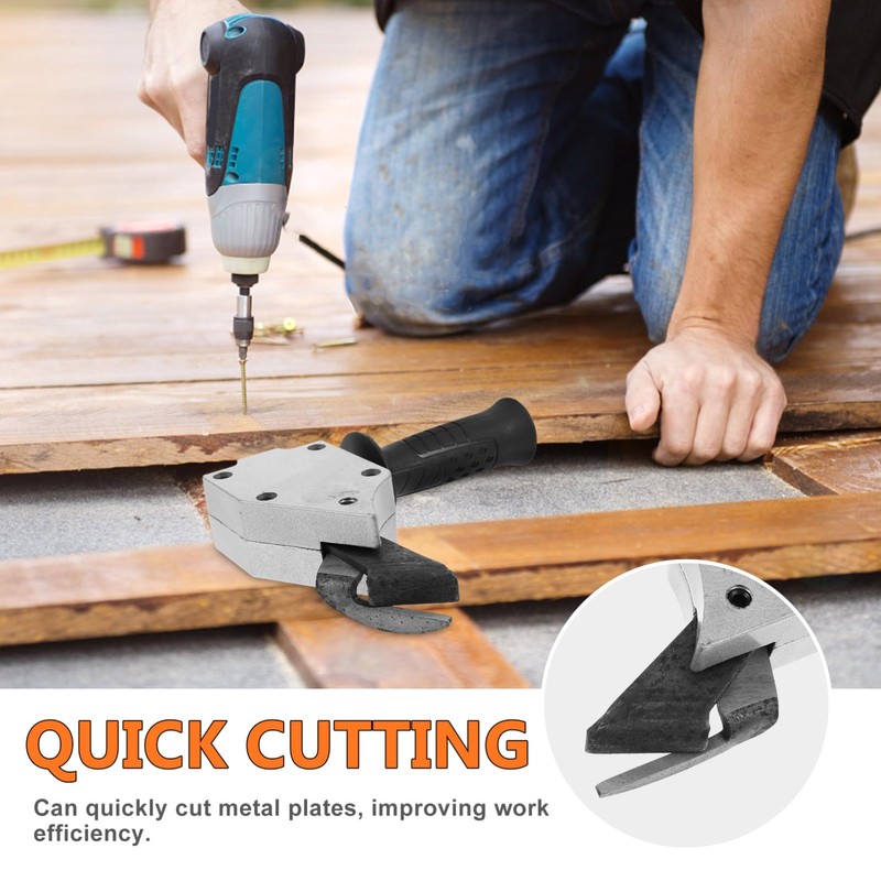 Tofficu Electric Drill Plate Cutter Attachment Durable Cutter for Drill