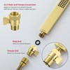 Water Flow Control Valve Brass Shut Off Valve,Brushed Brass Adjustable