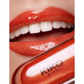 Brillo de labios 3D Hydra Kiko Milano Color 34. Disponible. Acabado con purpurina roja