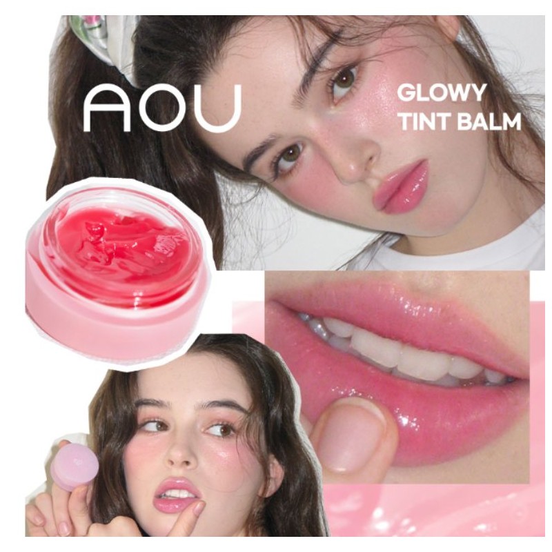 AOU Glowy Titnt Balm 2colors & Lip Palette Set 3items