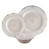 UPware 12-Piece Melamine Dinnerware Set, Includes Dinner Plates, Salad Plates,