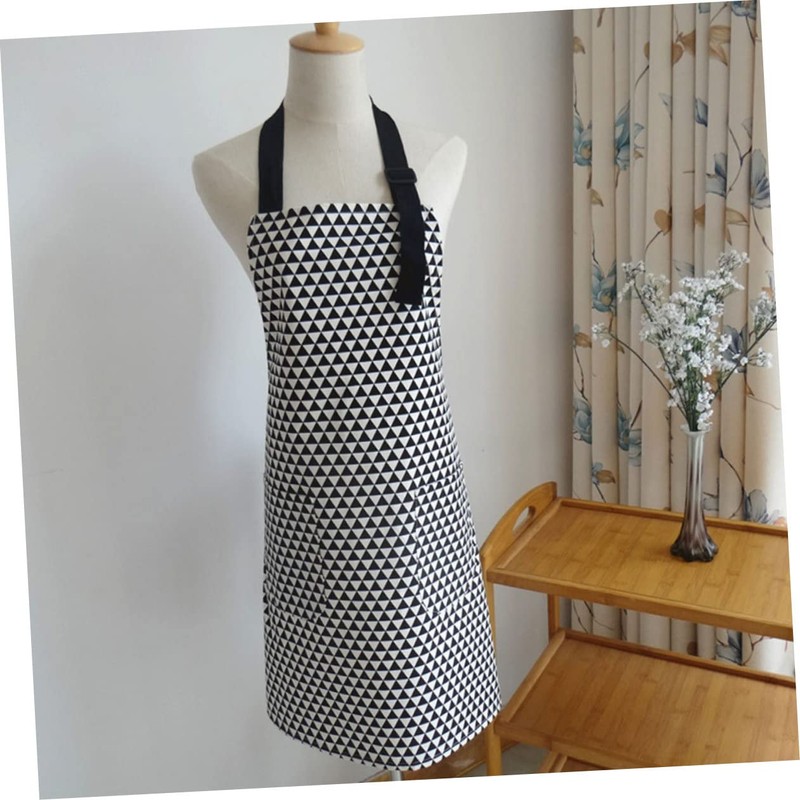 LIFKOME 5pcs Adjustable Cotton Canvas Apron Set Pockets for Kitchen