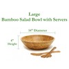 Lipper International Bamboo Salad Bowl with Salad Servers