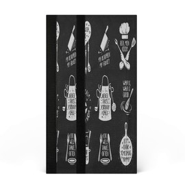 Eionryn Kitchenware Cook Refrigerator Door Handle Covers Never Trust A Skinny Chef Kitchen Appliances Gloves for Microwave Dishwasher Fridge Door Cloth Protector 2pcs