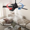SPACORA 42 Inch Ceiling Fan with Light, Black Ceiling Fans
