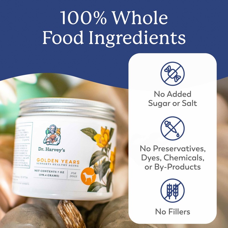 Dr. Harvey's Golden Years Geriatric Herbal Supplement for Senior Dogs,