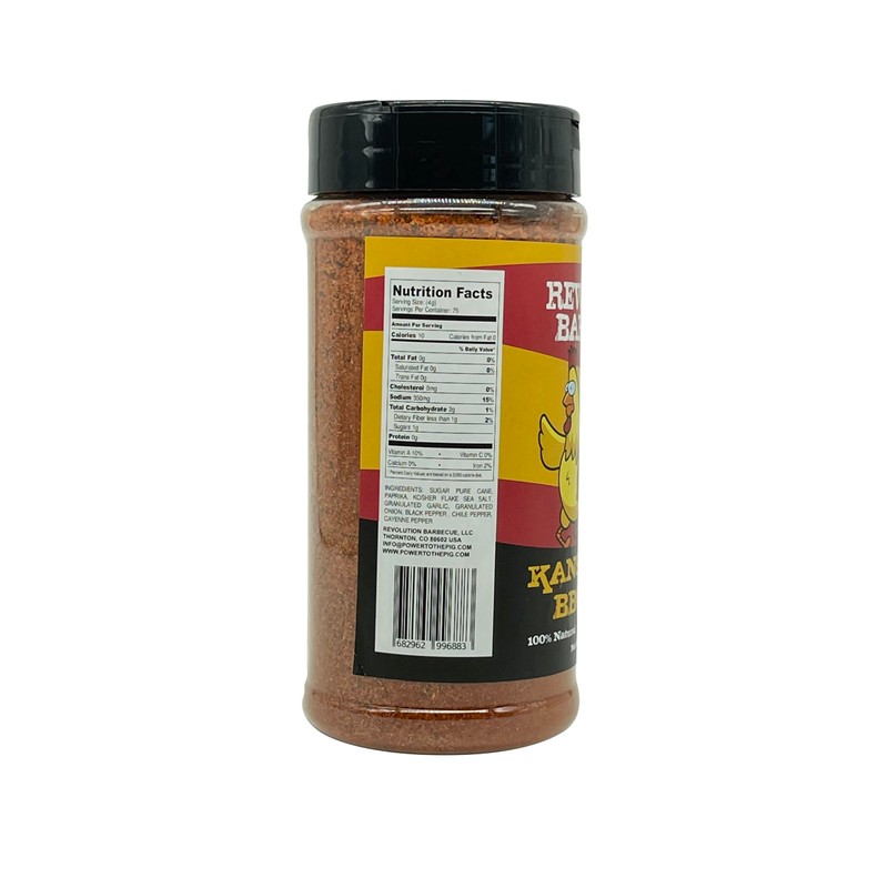 Kansas City BBQ Rub - 100% Natural Gluten Free GMO