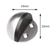 nuoshen 4 Pieces Stainless Steel Floor Door Stopper, Oval Floor