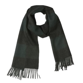 100% Baby Alpaca Scarves, Our Colorful Fun Scarf is more Durable than Cashmere (Black & Green)