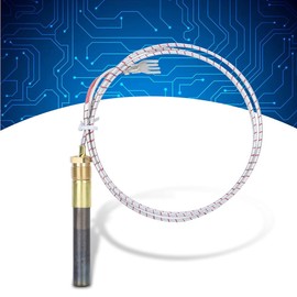 Fdit Fireplace Thermopile, Copper High Temperature Resistant 36 Inches Corrosion Resistant Thermo Pile for Women Men for Gas Ovens