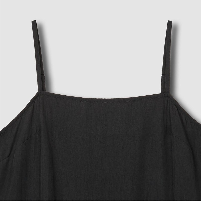 JAJU Women's Crinkle Busteir Dress_Black