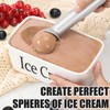 CUNSENR 7 inch Ice Cream Scoop - One-Piece Nonstick Aluminum