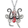 DUOWEI Enamel Tentacle Octopus Necklace Ocean Animals Pendant for Women