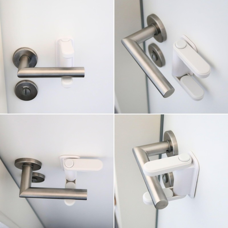 Door Handle Lock for Kids and Pets 2 Pack Reusable