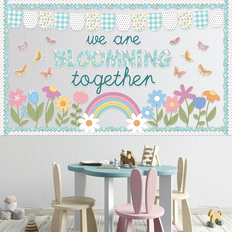 70PCS Summer Classroom Bulletin Board Decorations May Flower Bulletin Board