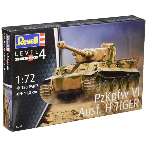 Revell Gmbh 03262 Pzkpfw VI Ausf H Tiger Tank Model Kit, 1: 72 Scale