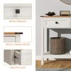 Trironsun Farmhouse Console Table with 2 Drawer for Entryway Rustic