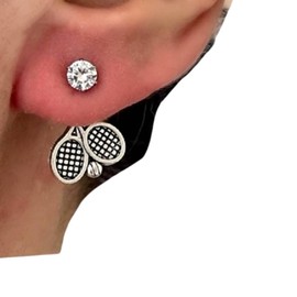 Tennis Racket Earrings, Girls Womens Tennis Jewelry Gifts