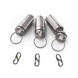 [3er PACK, vakuumversiegelt] TASCHENASCHENBECHER für unterwegs – geruchsdicht (3er Set aus Metall, rund) – Aschenbecher für Frauen und Männer [wasserdicht und geruchsdicht]