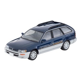 TOMYTEC LIMITED VINTAGE NEO 1/64 LV-N287a Toyota Corolla Wagon L Touring with Optional Vehicle Blue/Silver 96 Complete Product