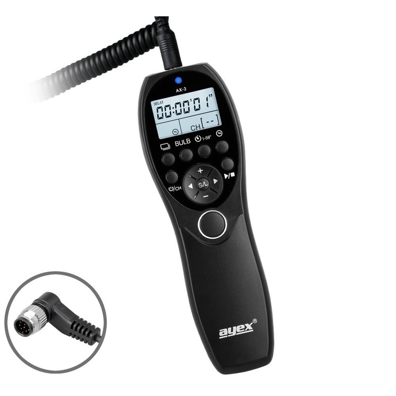 ayex Timer Remote Shutter Release AX-3 Compatible with Nikon DC0