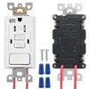 Baomain GFCI Outlet Receptacle with Switch, 15A 125VAC, Tamper Resistant