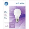 BULB SFTWHT 25A/W PK2 GE