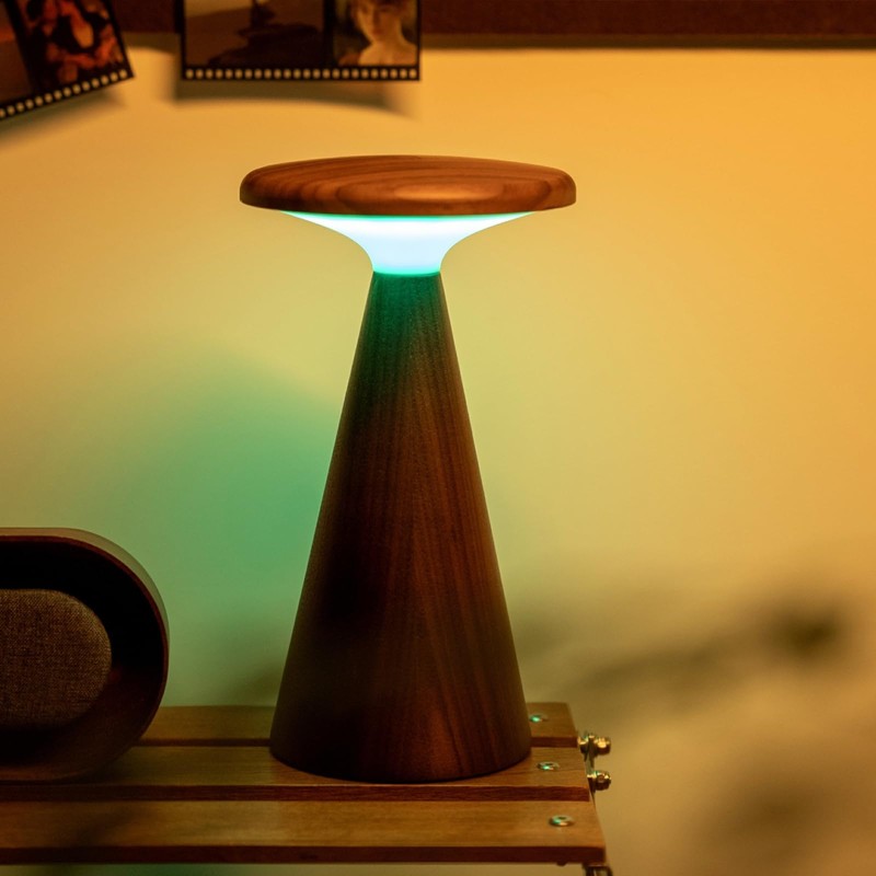 Gingko Design Sylva Table Lamp – Mini, Walnut | Compact